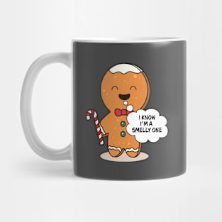 Gingerbread Family Pajama I Know I'm A Smelly One Mug